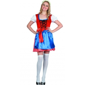 Gingham Beer Girl Costume - Womens Oktoberfest Costumes